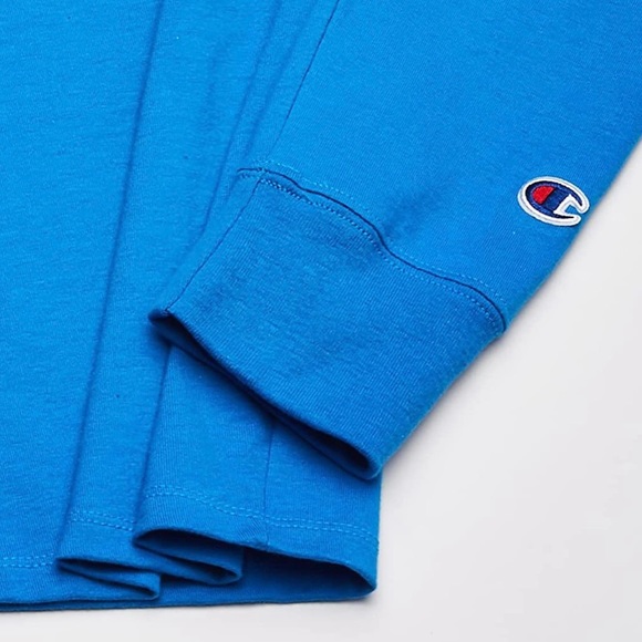 Champion Men’s/Unisex Balboa Blue Logo Classic Long-Sleeve Tee 586618 - Small - Picture 4 of 11